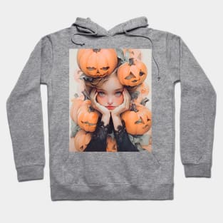 Halloween Pumpkin Girl Hoodie